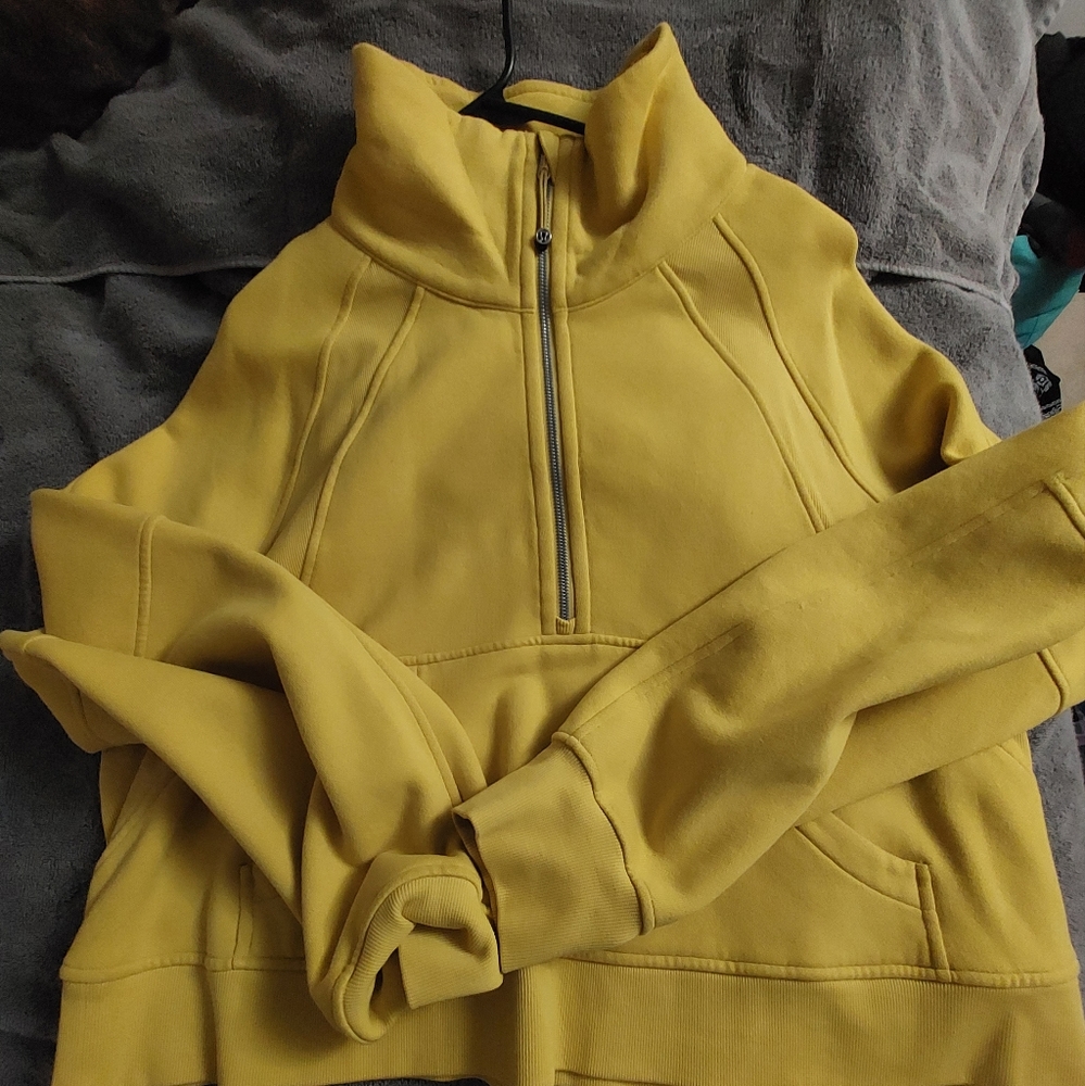 Mustard 3/4 zip